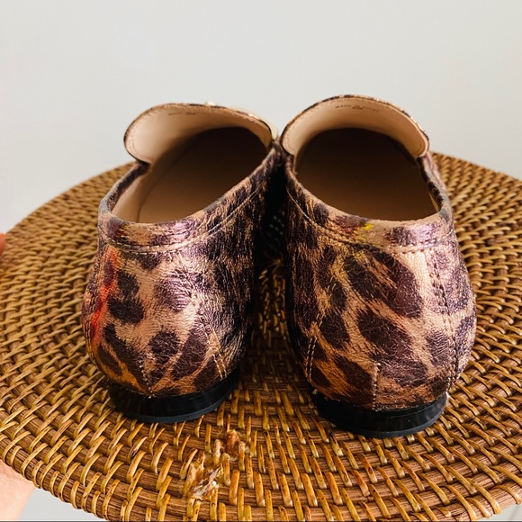 Kate Spade Metallic Leather Leopard Print Versatile Wear Loafers Size 8M - Picture 13 of 15
